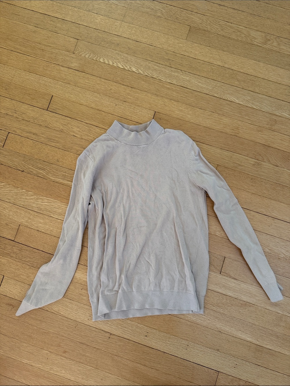 H&M Men's Light Beige Turtleneck Sweater